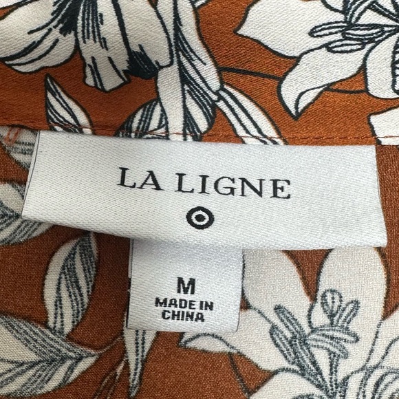 La Ligne x Target Women’s Floral Button Front Blouse Size Medium - Picture 5 of 14